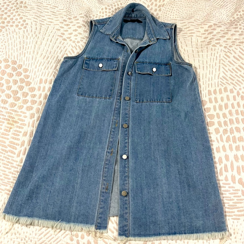 Jean long vest